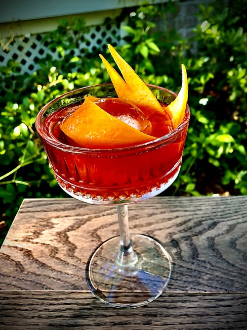 Drink Gin-Tilly Boulevardie created by Augustine Pham