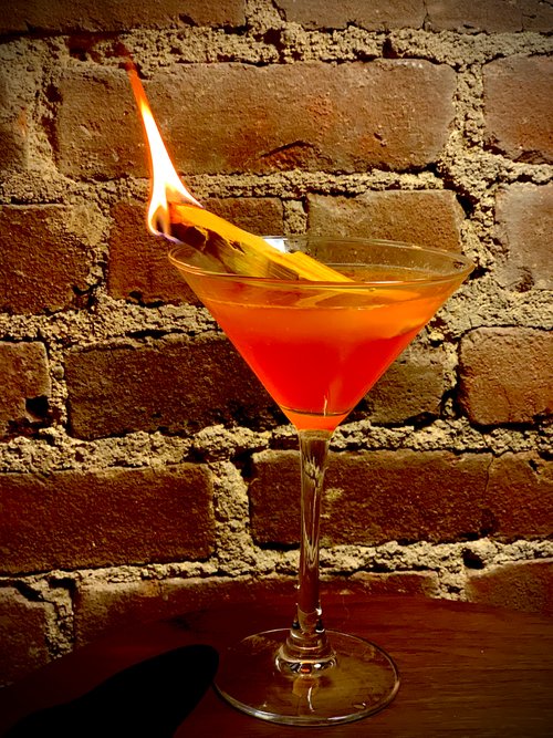 Drink The Fire Escape created by Elise Murphy